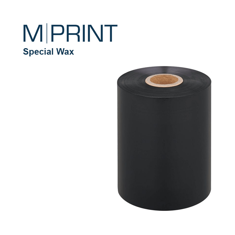 mPrint Special Wax 154mm x 450m CO, Wax, 1" Kerne